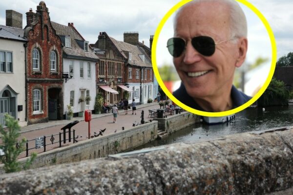 Joe Biden St Ives Cambridgeshire